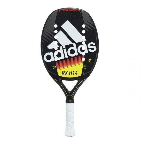 RAQUETE ADIDAS BEACH TENNIS RX14 - PRETO/AMARELO/VERMELHO